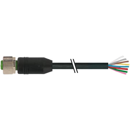 Murrelektronik MSUD VALVE PLUG FORM A 18MM, PUR 4X0.75 black UL/CSA, drag ch 4m 7000-17041-6071000